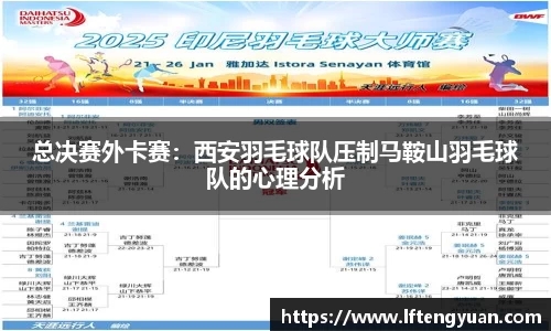 总决赛外卡赛：西安羽毛球队压制马鞍山羽毛球队的心理分析